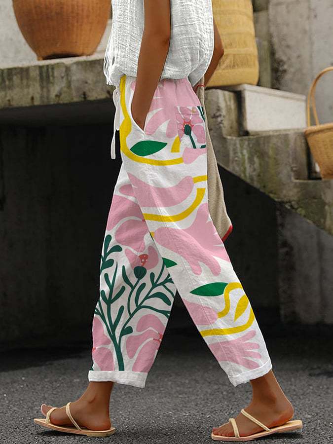Women's Comfortable Pants with Print – Nova