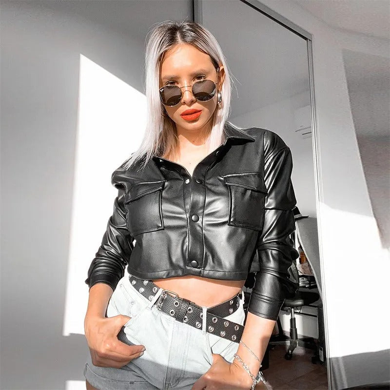 Waterproof Leather Summer Jacket for Women – Celeste