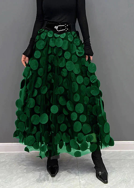 Skirt with Polka Dots and Flowing Cut – Fleur
