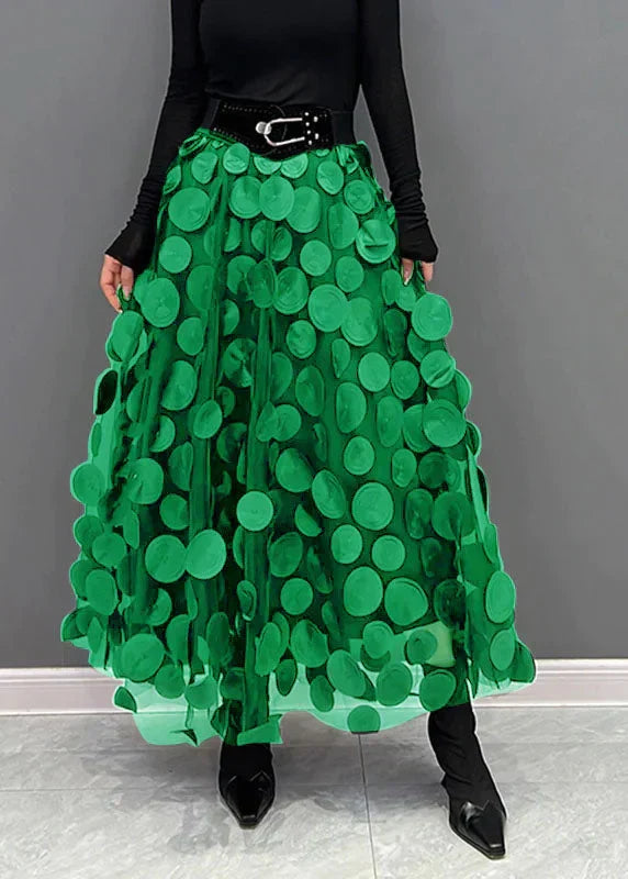 Skirt with Polka Dots and Flowing Cut – Fleur
