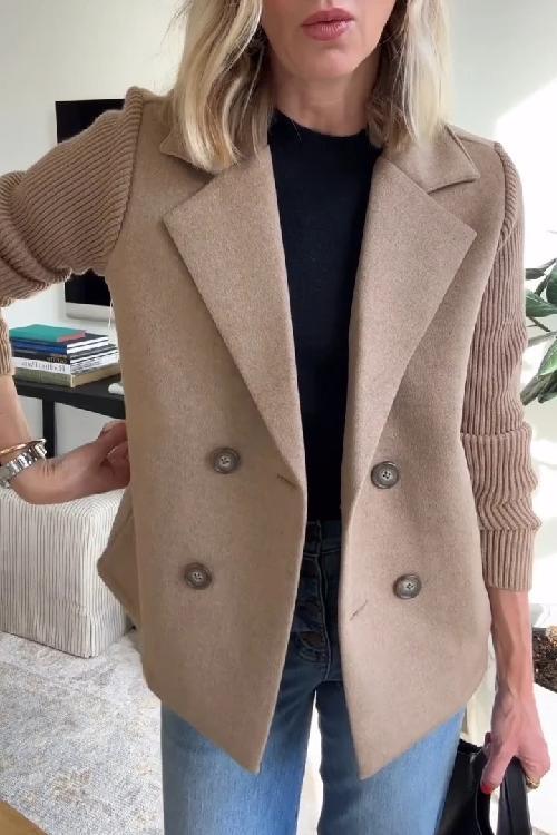 Women's Long Fitted Military-Style Winter Coat