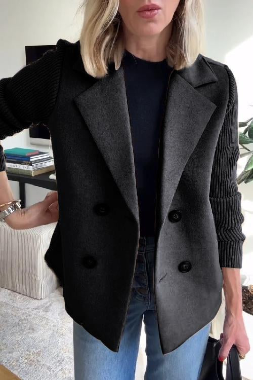 Women's Long Fitted Military-Style Winter Coat