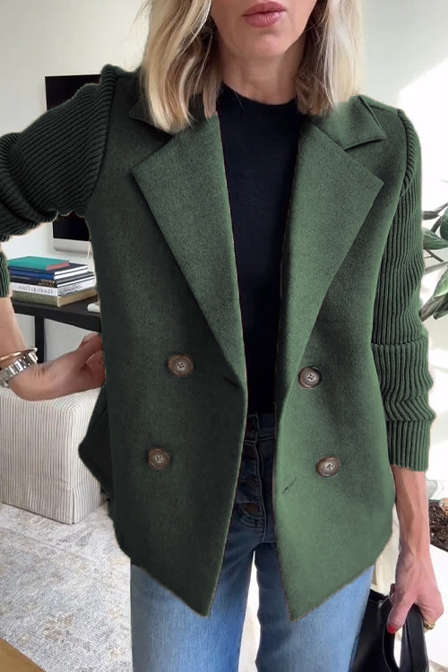 Women's Long Fitted Military-Style Winter Coat