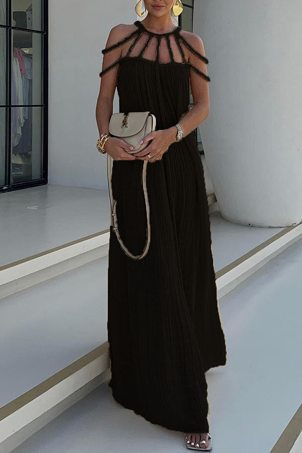 Women's Long Cotton Maxi Dress with Relaxed Flowing Fit