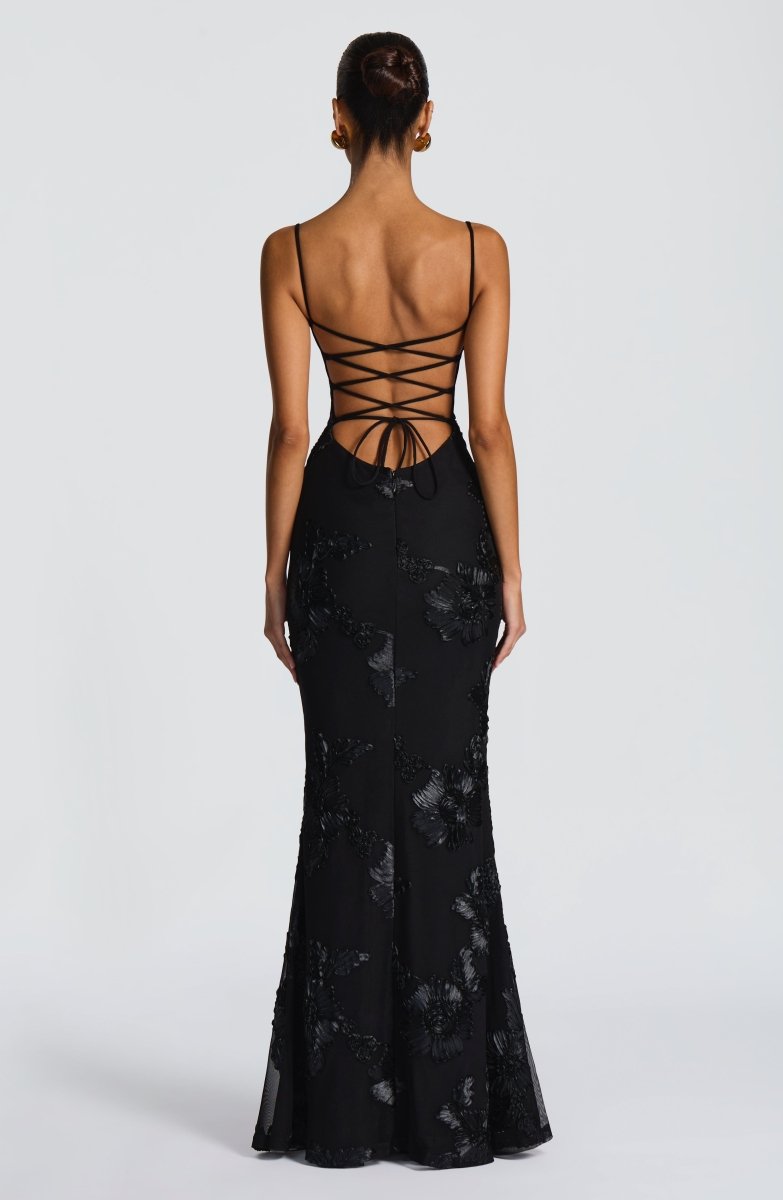 Women's Corset Floral Lace Mermaid Autumn Wedding Guest Dress
