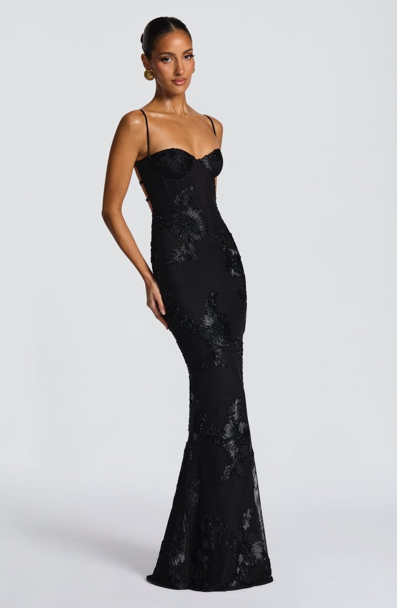 Women's Corset Floral Lace Mermaid Autumn Wedding Guest Dress