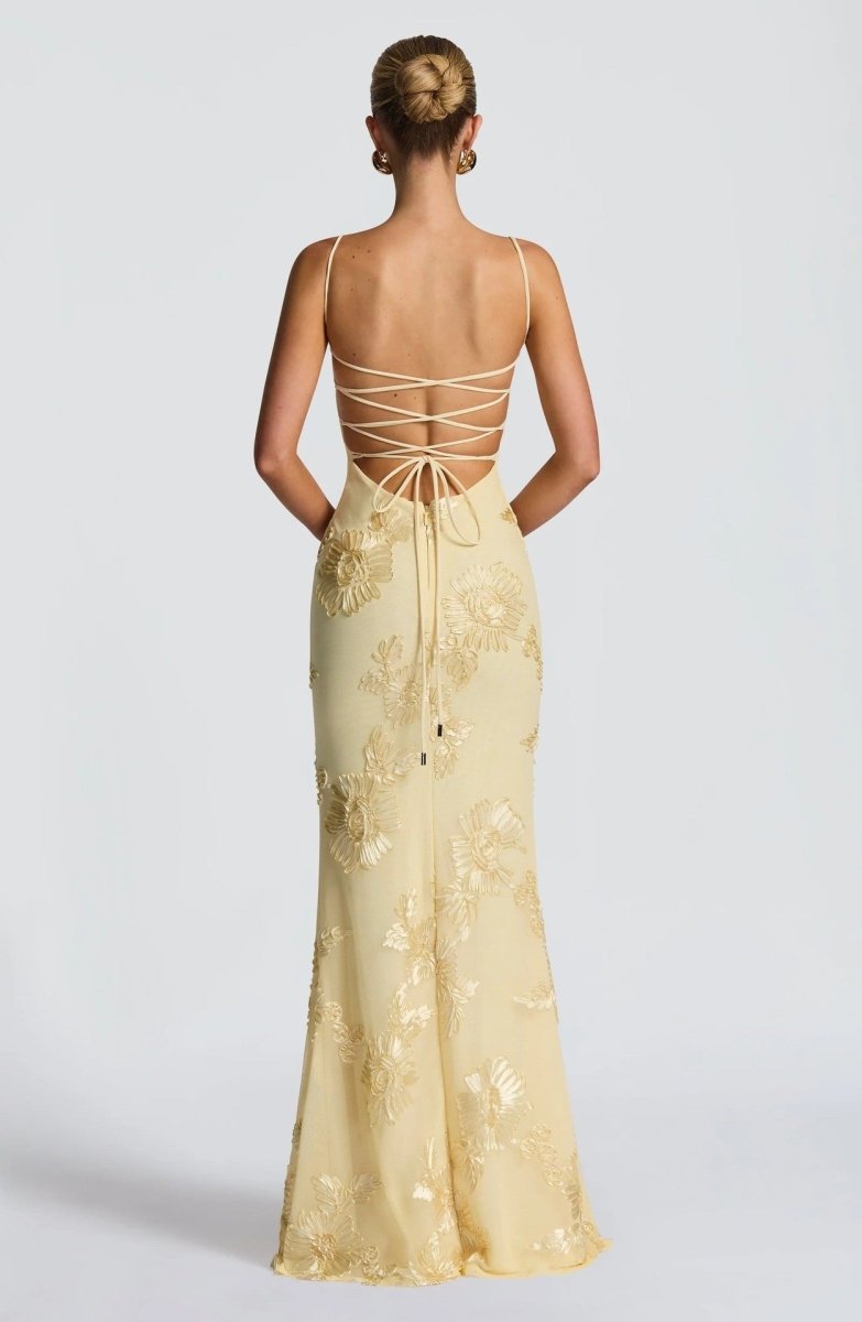 Women's Corset Floral Lace Mermaid Autumn Wedding Guest Dress