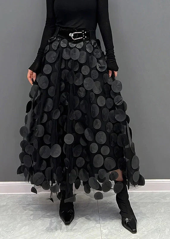 Skirt with Polka Dots and Flowing Cut – Fleur