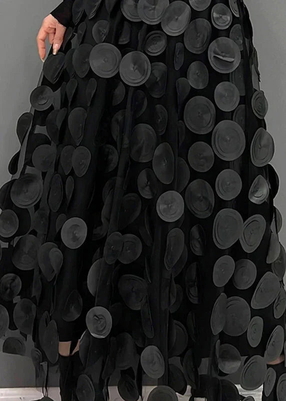 Skirt with Polka Dots and Flowing Cut – Fleur
