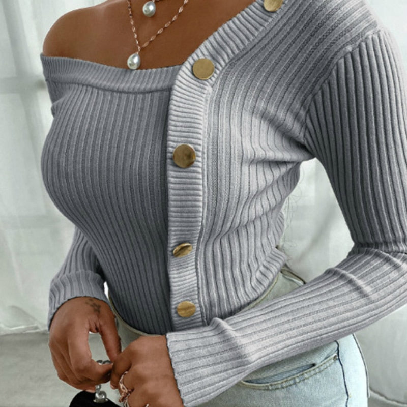 Sammy Jackson™ Gina Knitted Sweater | A stylish, warm & sexy sweater