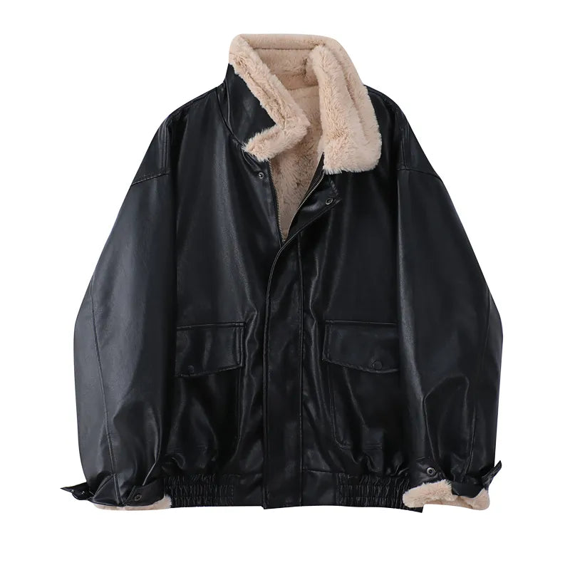 Amanda Leather Winter Coat | Vintage & Stylish