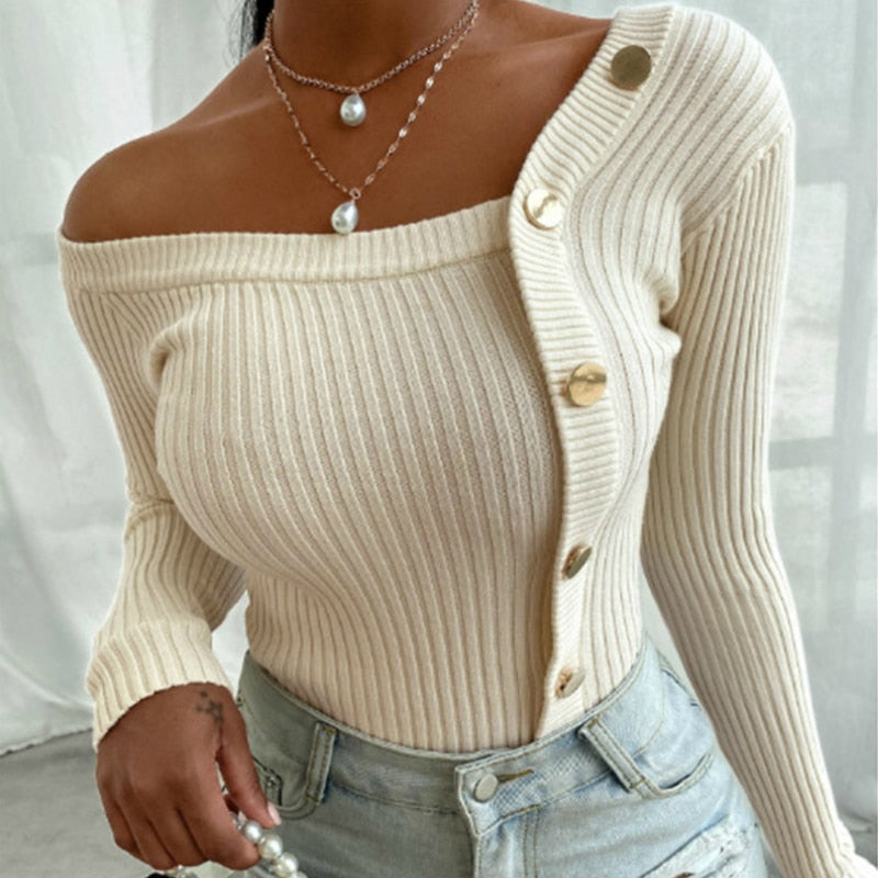 Sammy Jackson™ Gina Knitted Sweater | A stylish, warm & sexy sweater