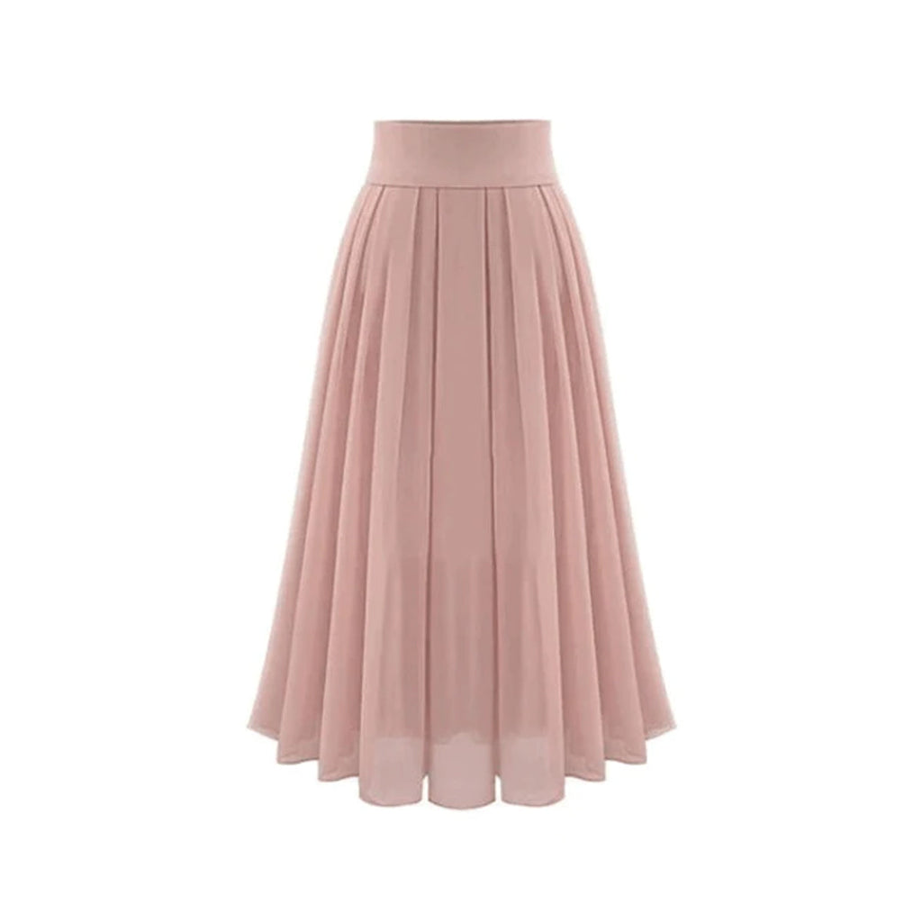 Trendy pleated maxi skirt with high waist – Mirella