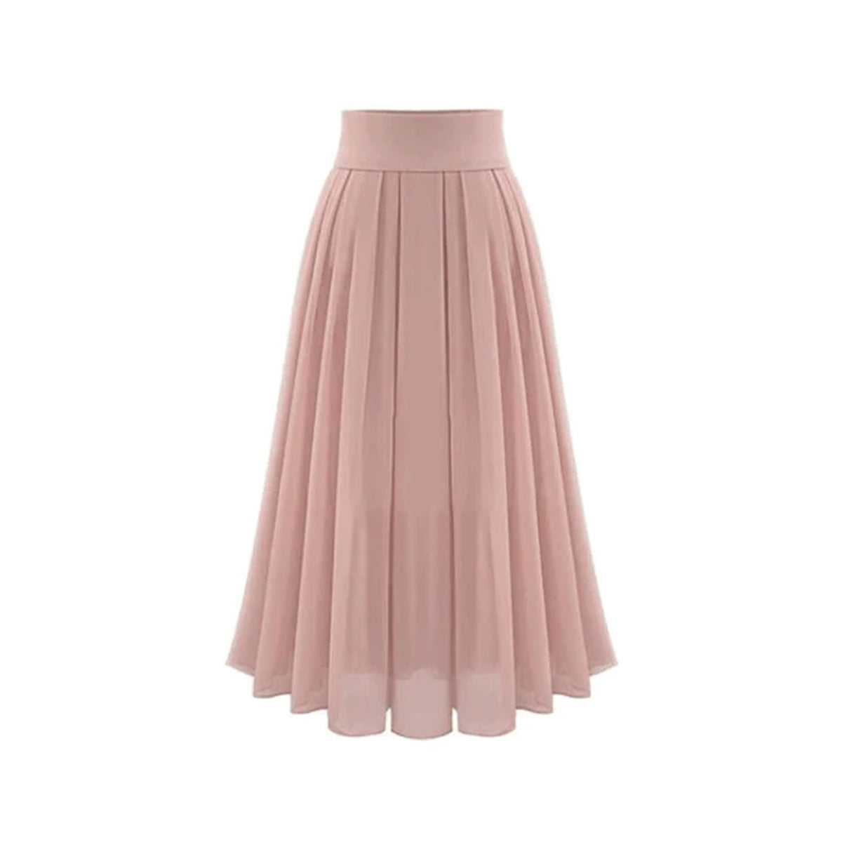 Trendy pleated maxi skirt with high waist – Mirella