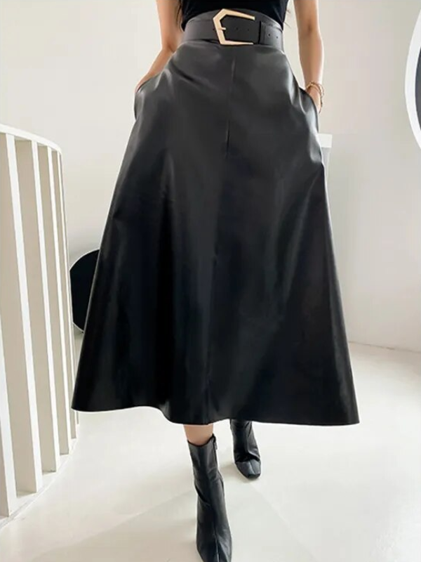 Maris Long Skirt | Sleek & Bold