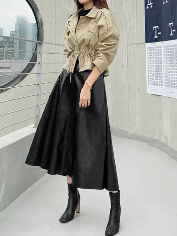 Maris Long Skirt | Sleek & Bold
