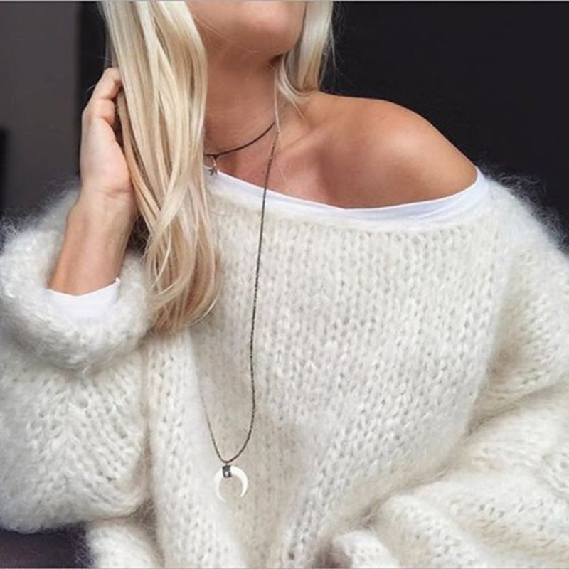 Oversized Crocheted Women's Sweater – Freja