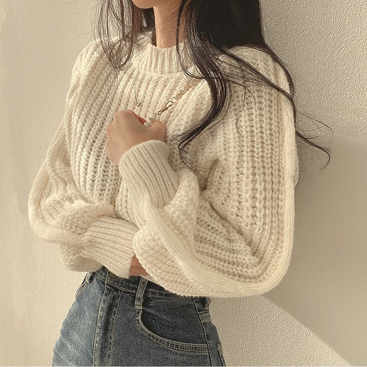 Lora Cropped Sweater | Loose & Stylish