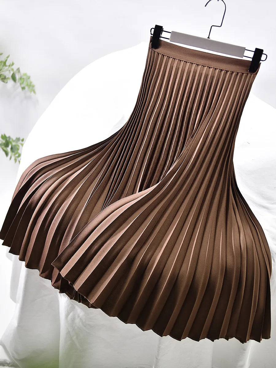 Pleated A-Line Skirt – Aurelia