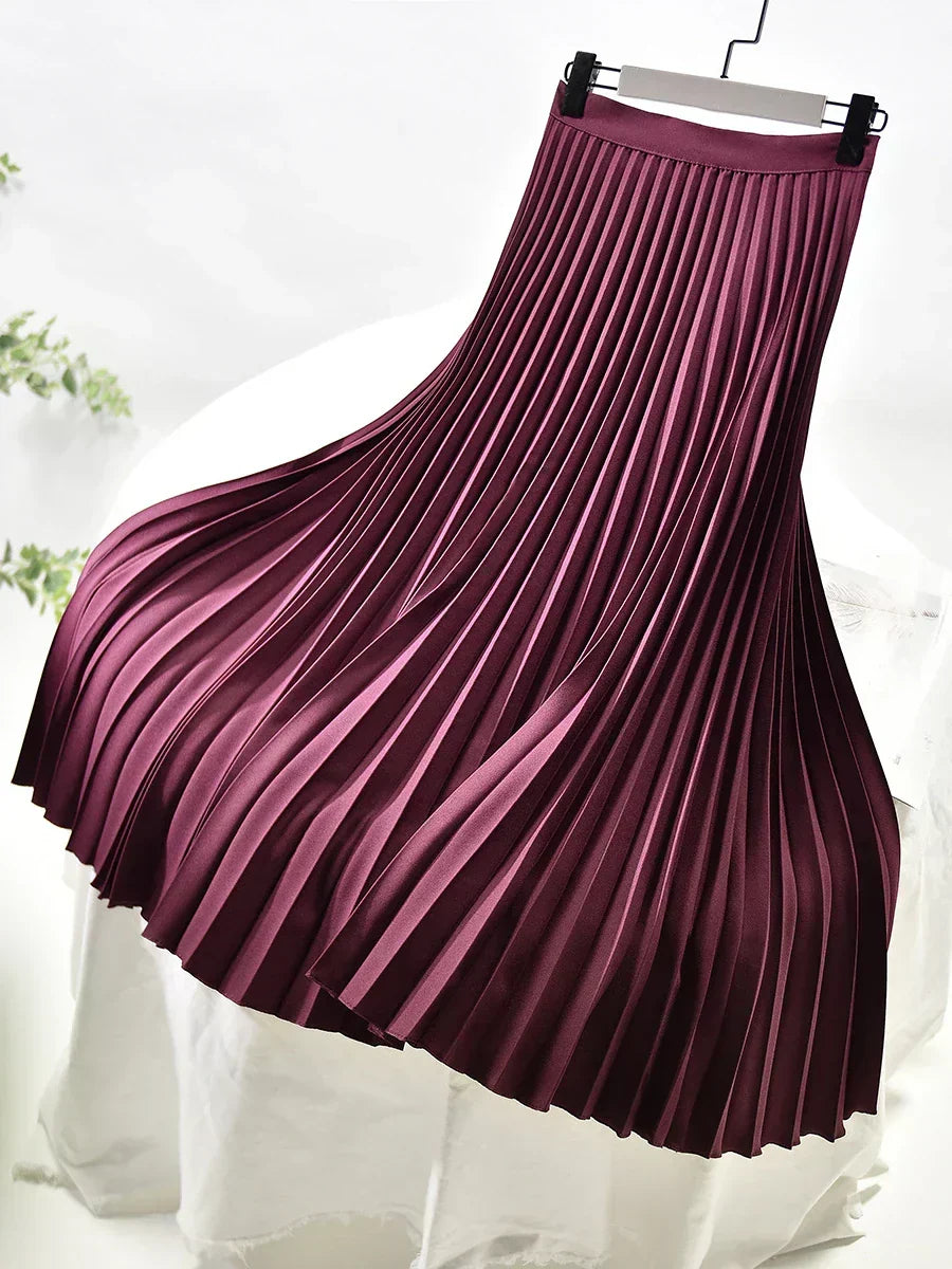 Pleated A-Line Skirt – Aurelia