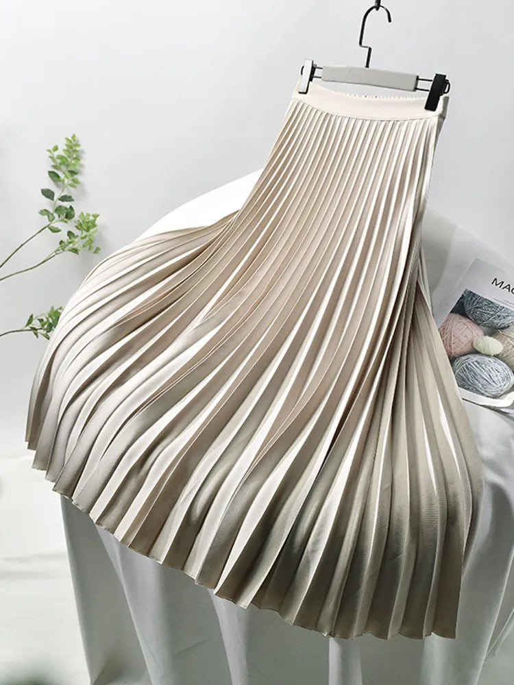 Pleated A-Line Skirt – Aurelia