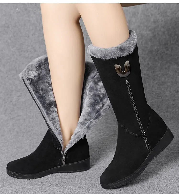 Tina Mid-Calf Boots | Stylish & Warm