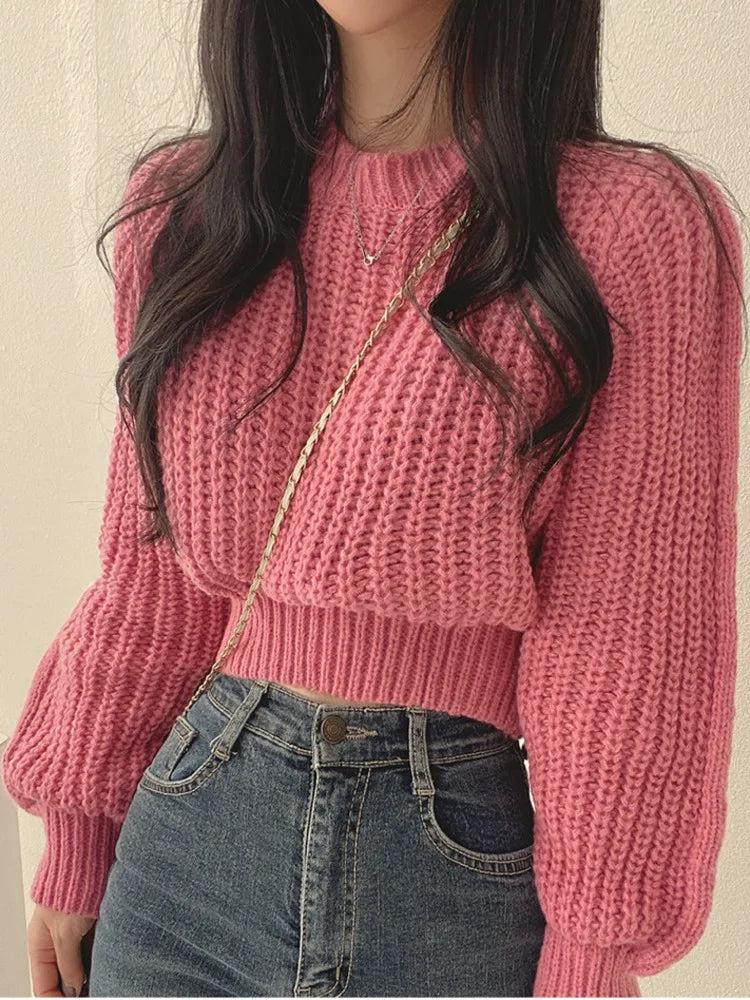 Lora Cropped Sweater | Loose & Stylish