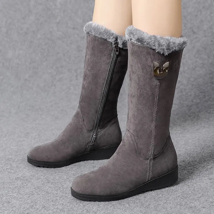 Tina Mid-Calf Boots | Stylish & Warm