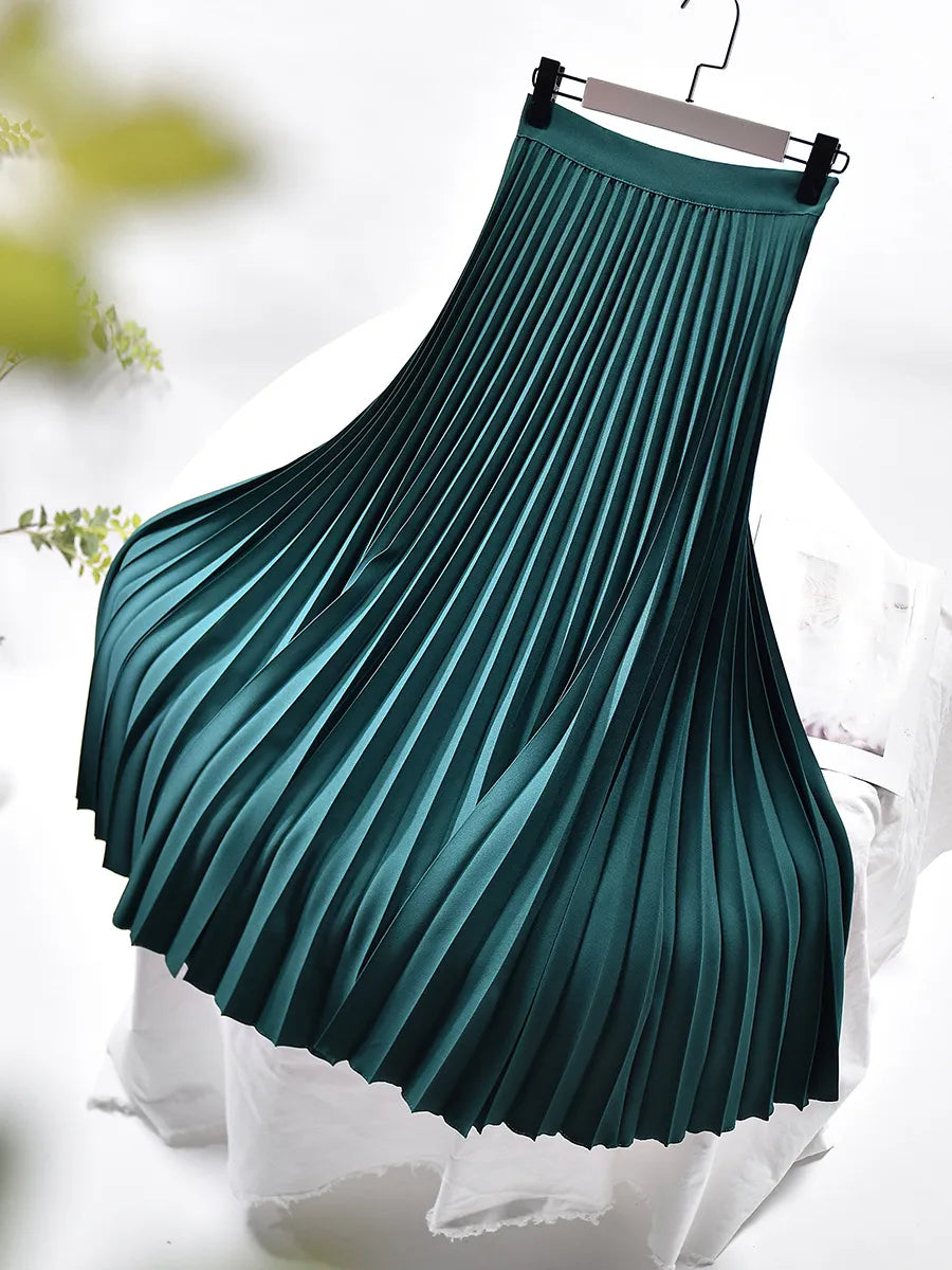 Pleated A-Line Skirt – Aurelia
