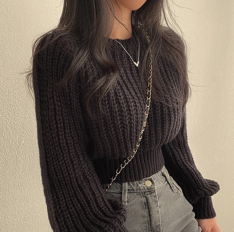 Lora Cropped Sweater | Loose & Stylish