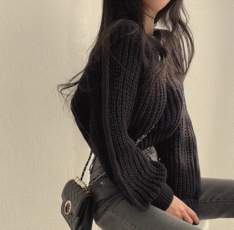 Lora Cropped Sweater | Loose & Stylish