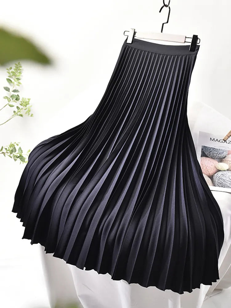 Pleated A-Line Skirt – Aurelia