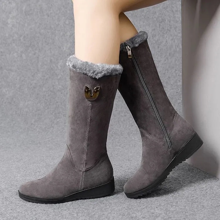 Tina Mid-Calf Boots | Stylish & Warm
