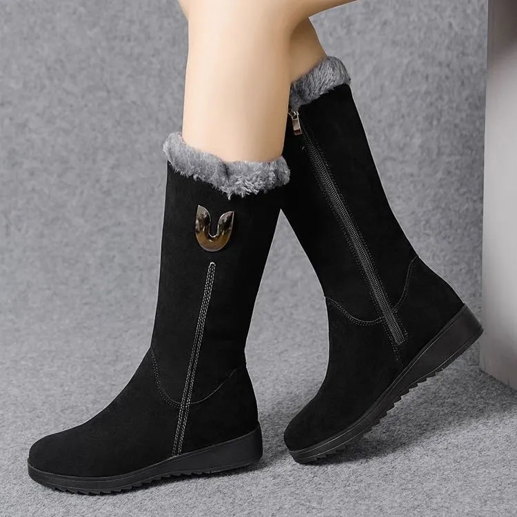 Tina Mid-Calf Boots | Stylish & Warm