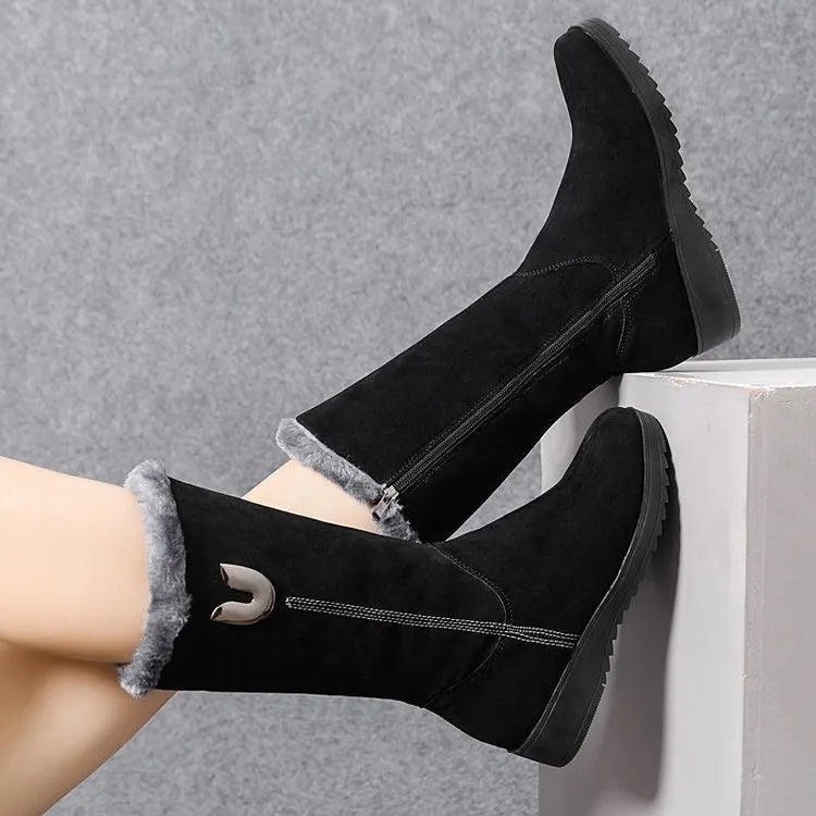 Tina Mid-Calf Boots | Stylish & Warm