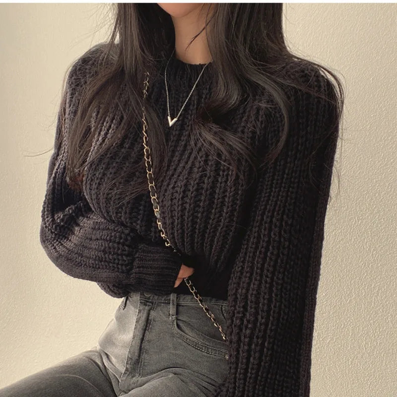 Lora Cropped Sweater | Loose & Stylish