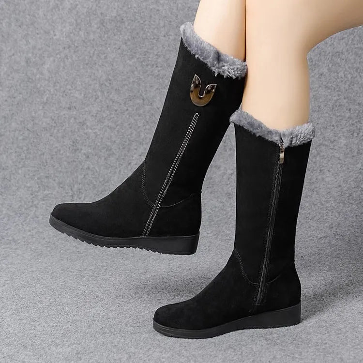 Tina Mid-Calf Boots | Stylish & Warm