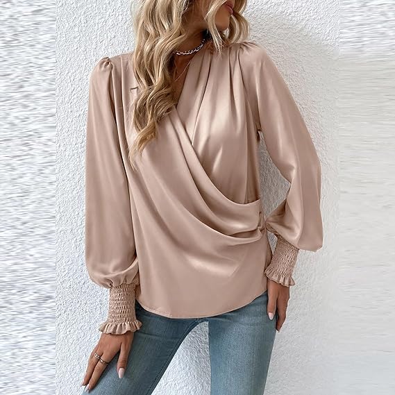 Women's Classic Blouse for Work Formal and Evening Occasions