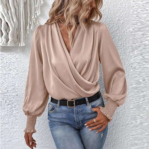 Women's Classic Blouse for Work Formal and Evening Occasions