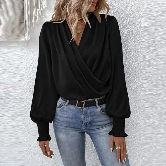 Women's Classic Blouse for Work Formal and Evening Occasions