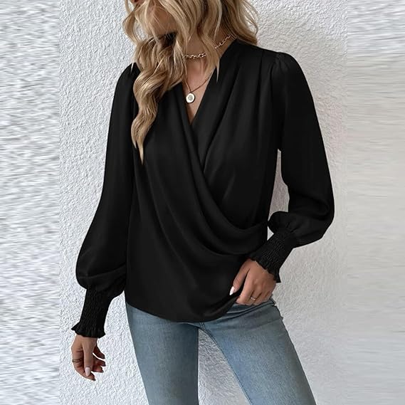Women's Classic Blouse for Work Formal and Evening Occasions