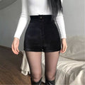 Sammy Jackson™ Leah Ribbed Velvet Shorts | High Waist & Stretch