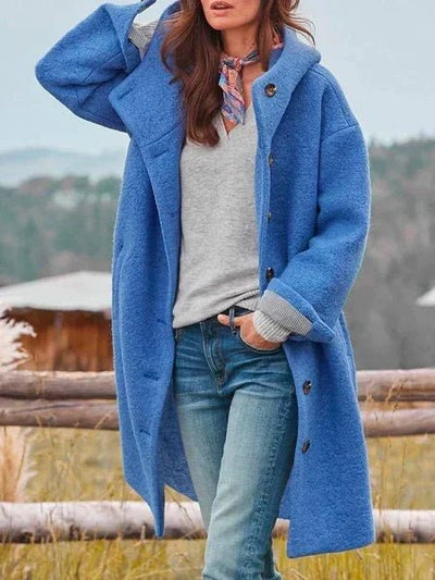 Women's Long Padded Winter Coat with Windproof Shell