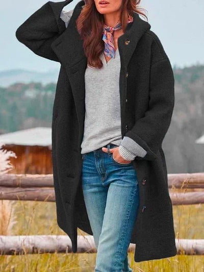 Women's Long Padded Winter Coat with Windproof Shell
