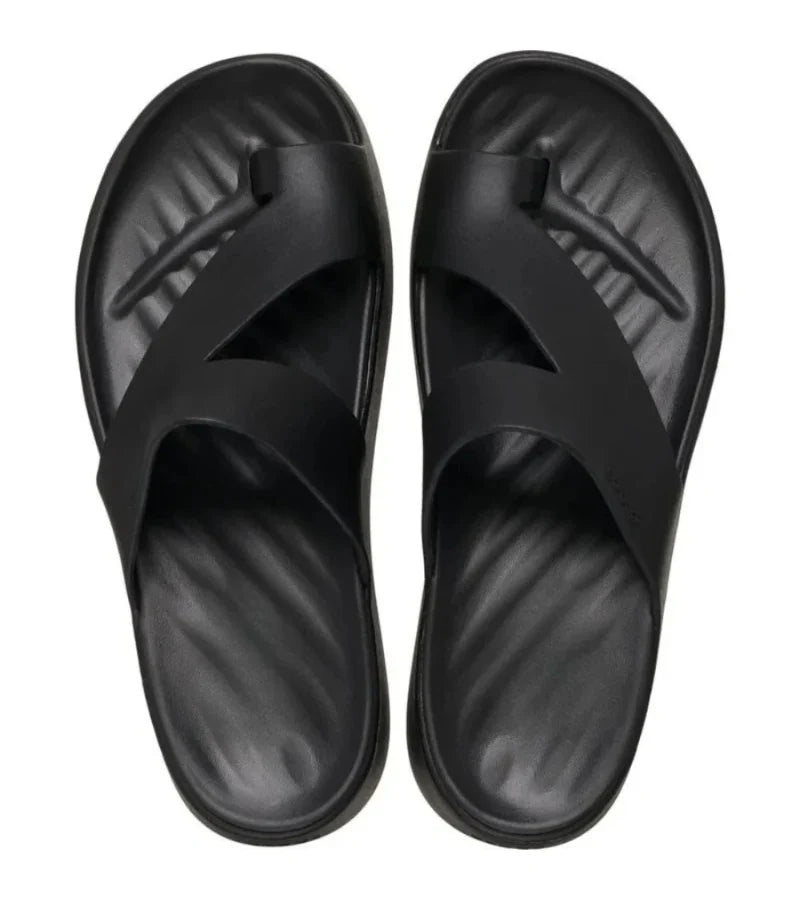 Women's Platform Wedge Slide Sandals with Quilted Footbed