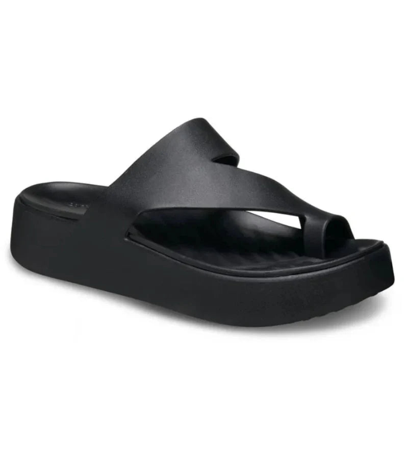 Women's Platform Wedge Slide Sandals with Quilted Footbed
