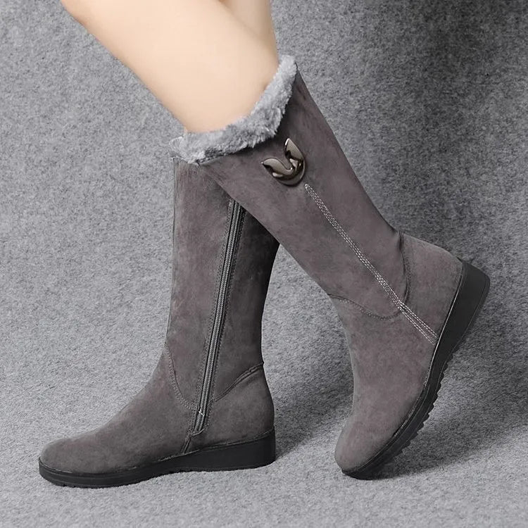 Tina Mid-Calf Boots | Stylish & Warm