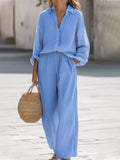Women's Two-Piece Shirt and Trouser Co-Ord Set