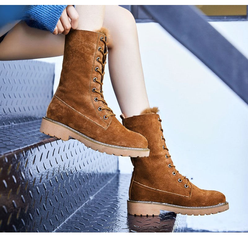 Sena Suede Women's Boots | Quality boots with lace-up closure