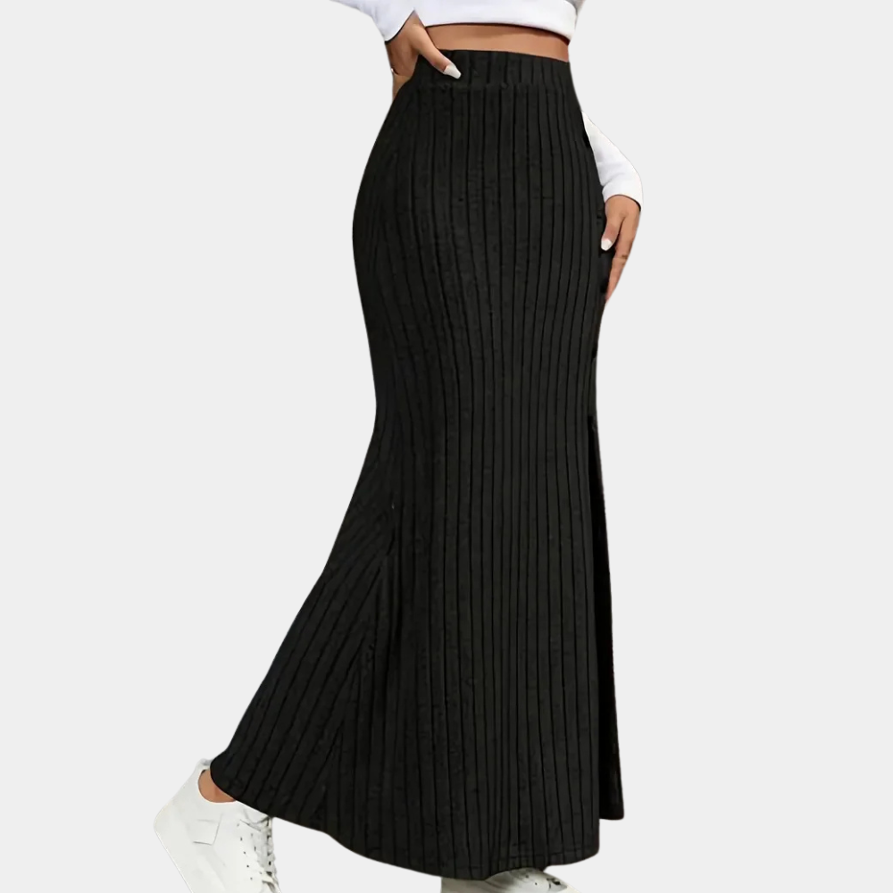 Ribbed Maxi Skirt – Selina